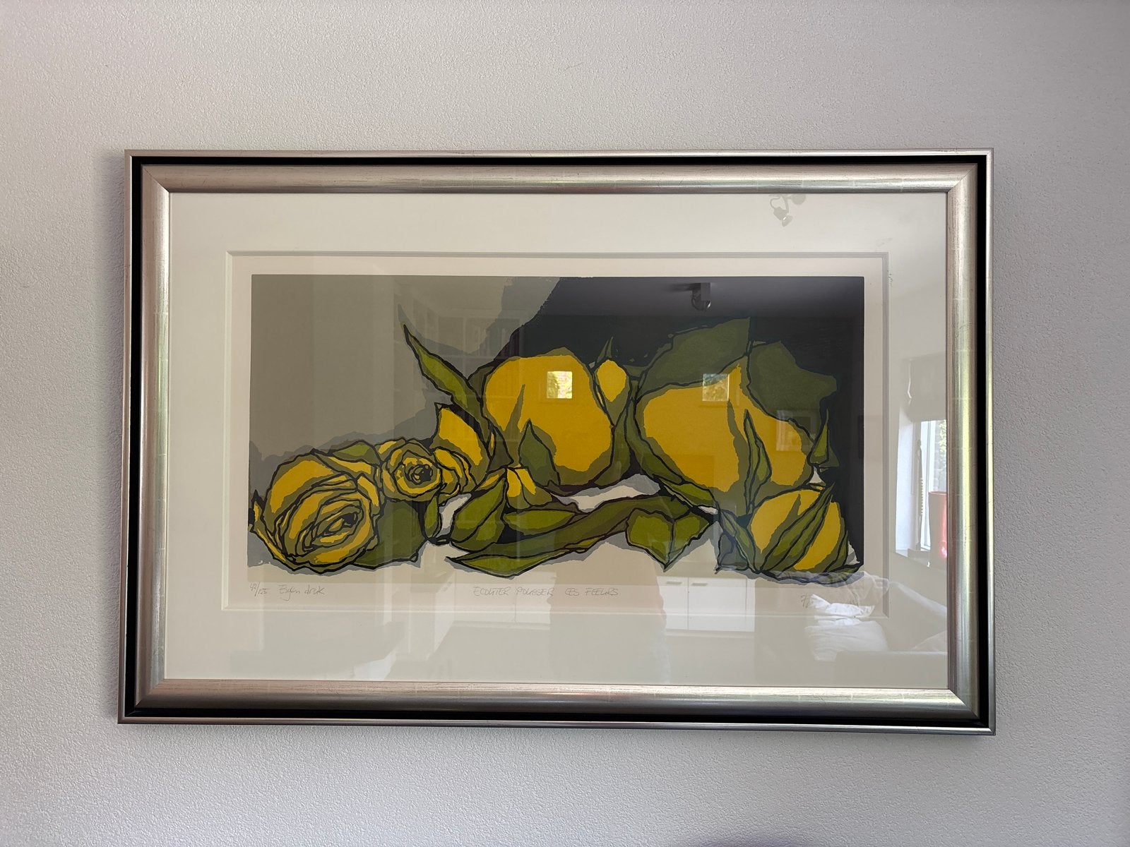 Fon Klement zeefdruk 42/125 ecouter pousser les fleurs, Ophalen, Flora en Fauna, Zeefdruk, 1950 - 1999