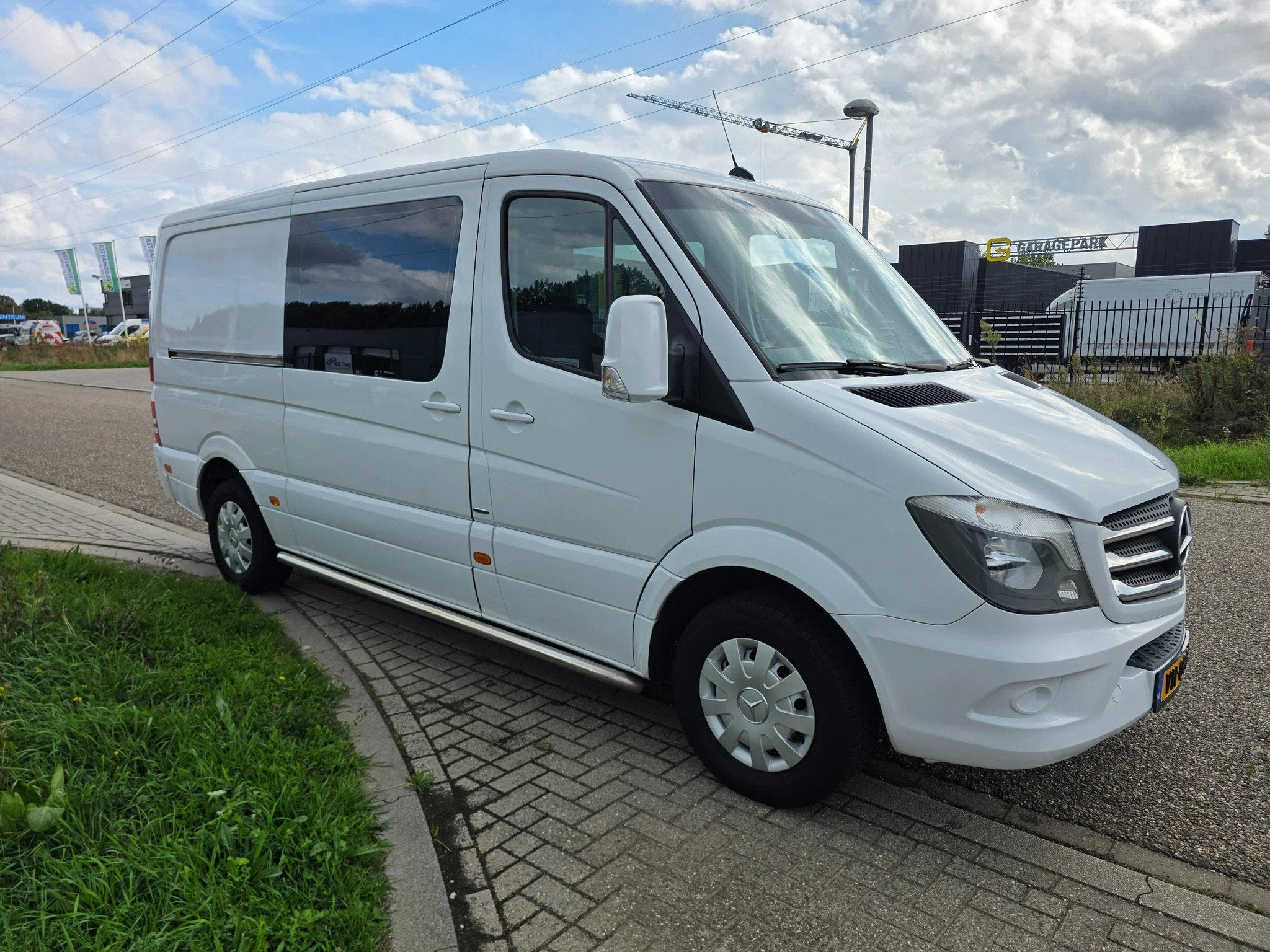 Mercedes-Benz Sprinter 313 CDi H1L2 Dubbel cabine 6 pers. 90, Auto's, Automaat, Euro 5, Achterwielaandrijving, Gebruikt