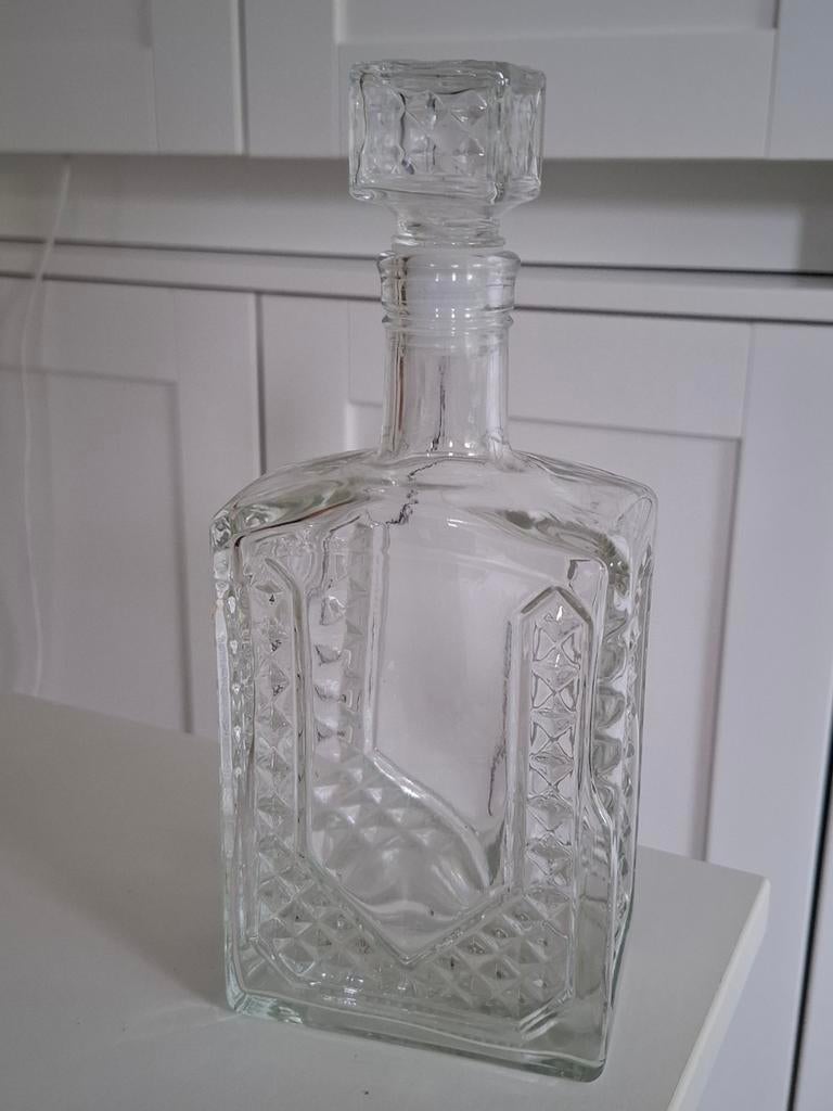 Karaf fles kristal 0,5 liter, Antiek en Kunst, Ophalen of Verzenden