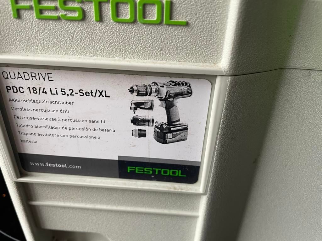 Te koop Festool Quadrive PDC 18/4, Ophalen, Zo goed als nieuw