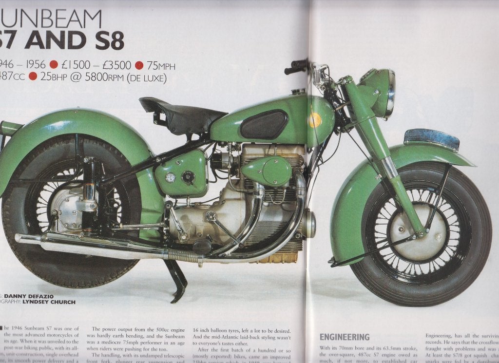 Motorcycle Sunbeam S7 & S8 Classic bikes, Verzenden, Gelezen