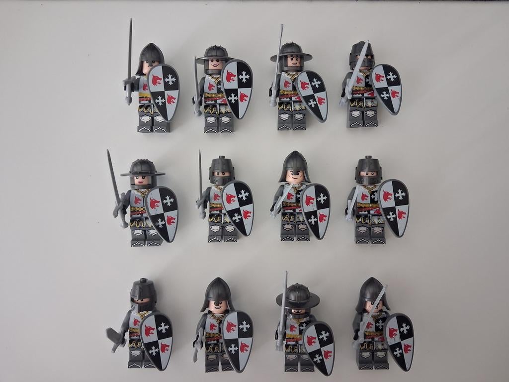 12 Wit/zwarte Ridders, Ophalen of Verzenden