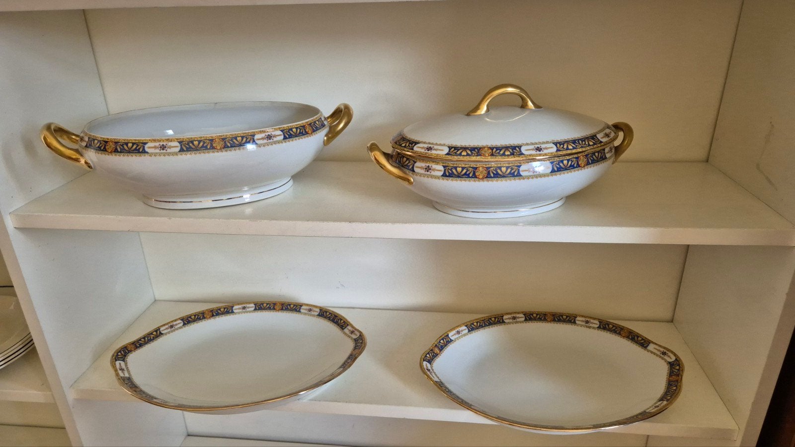 Prachtig Limoges Porseleinen Servies - Terrine en Schalen, Antiek en Kunst, Ophalen