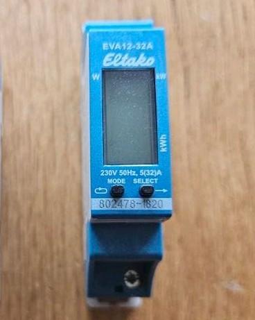 Eltako EVA12-32A kWh meter - Energieverbruiksmeter, Ophalen of Verzenden, Zo goed als nieuw, Overige typen