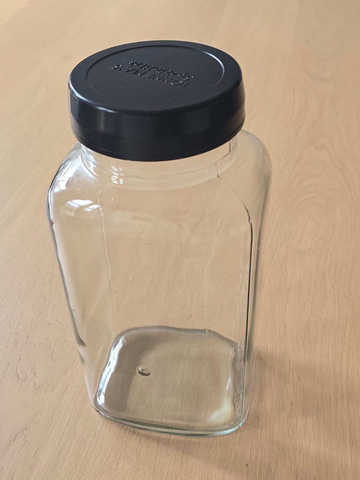 Antieke TONNEMA'S spécialités XXL glazen snoeppot bakeliete, Ophalen of Verzenden