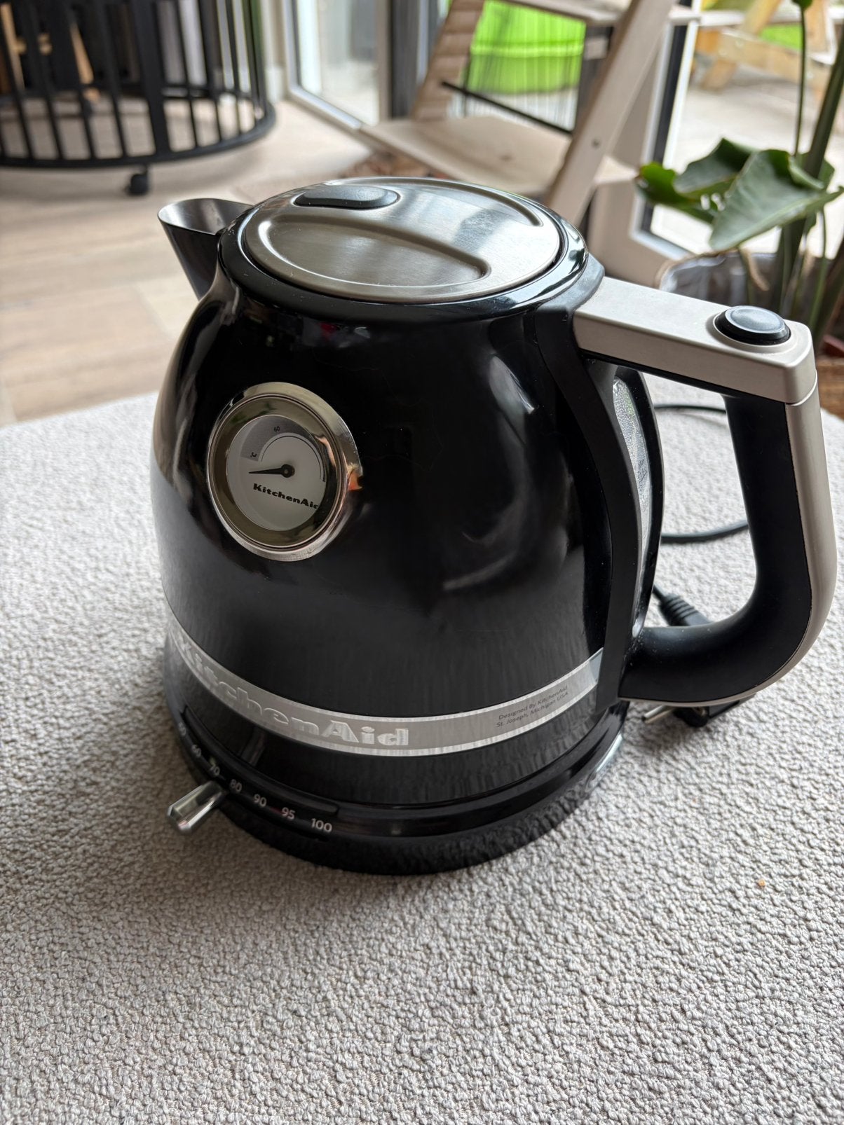 KitchenAid waterkoker, Witgoed en Apparatuur, Waterkokers, 1 tot 2 liter, Verzenden, Zo goed als nieuw