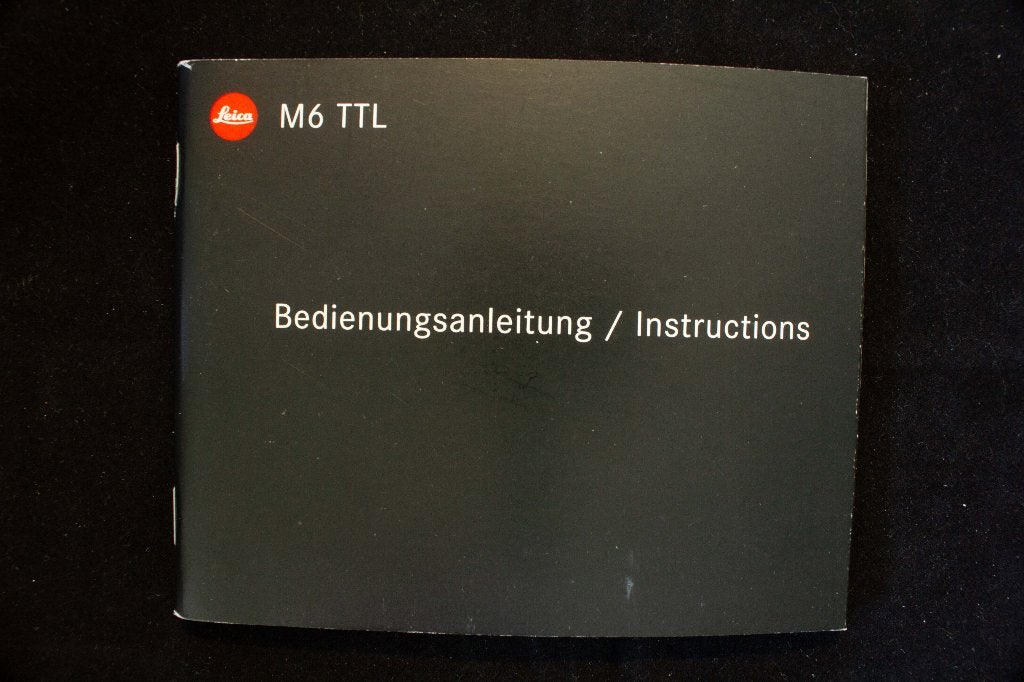 Handleiding Leica M6 TTL, Audio, Tv en Foto, Fotocamera's Analoog, Ophalen of Verzenden, Zo goed als nieuw, Compact, Leica