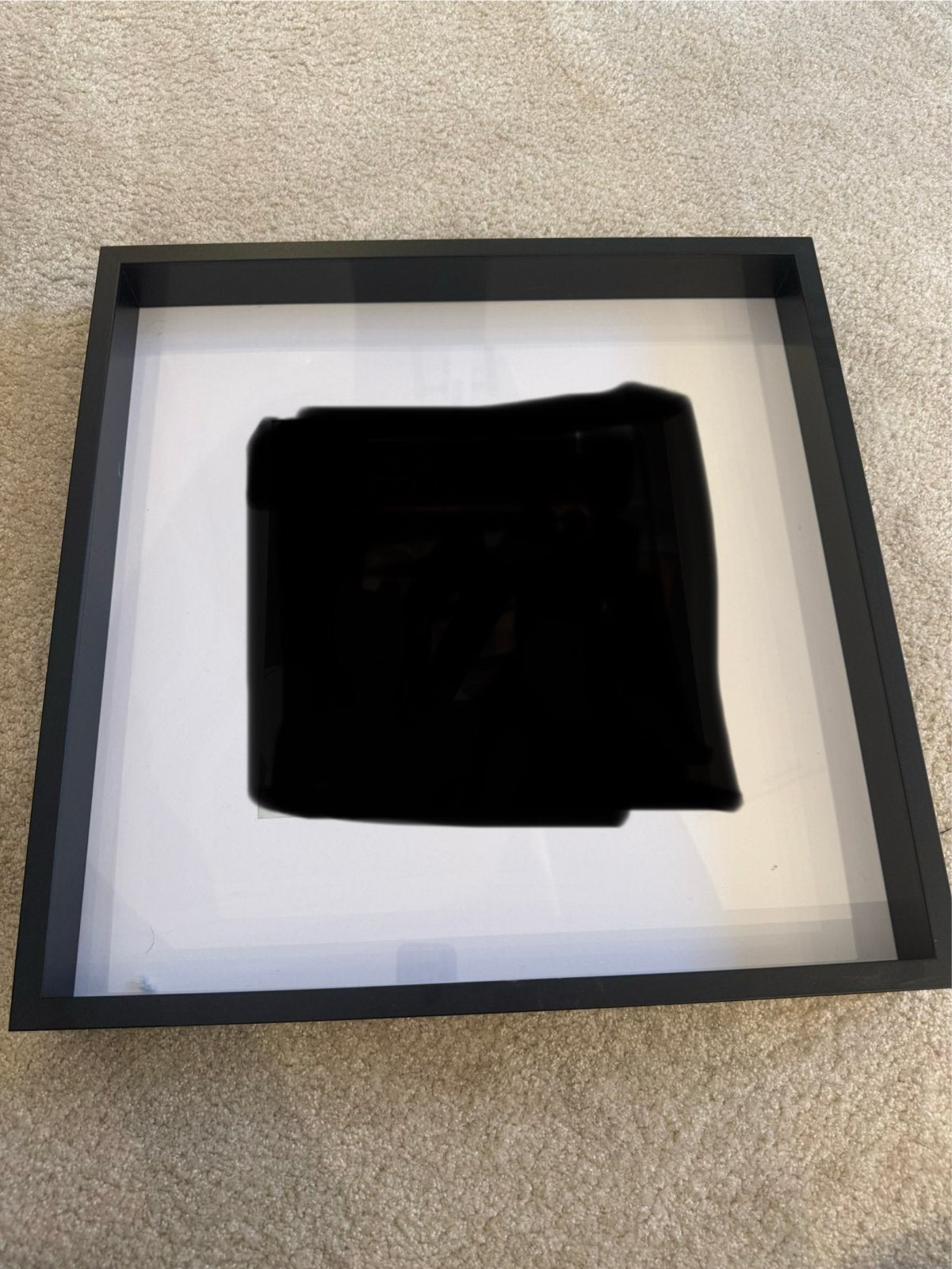 4x IKEA SANNAHED Fotolijst Zwart 50x50 cm, Ophalen of Verzenden, Zo goed als nieuw, Fotolijst, Hout