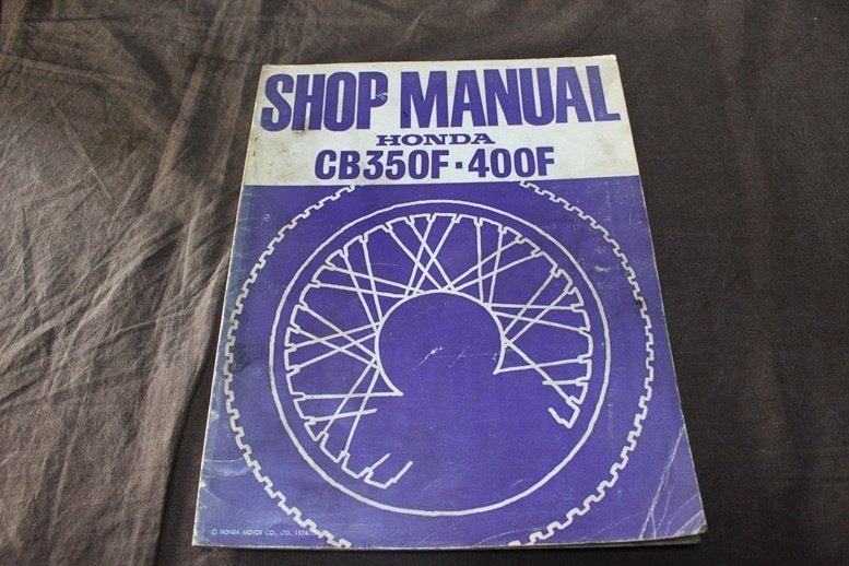 Honda CB350 CB400 Four 1974 motorcycle shop manual, Motoren, Ophalen of Verzenden, Honda