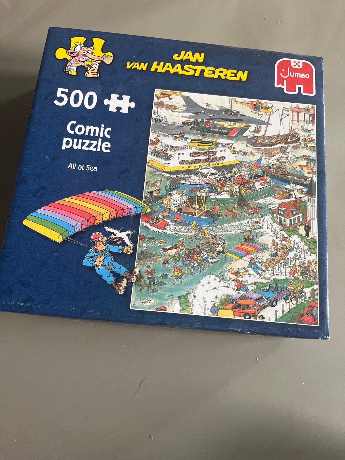 Jan van Haasteren Comic Puzzel - All at Sea (500 stukjes), Ophalen of Verzenden, 500 t/m 1500 stukjes, Gebruikt, Legpuzzel