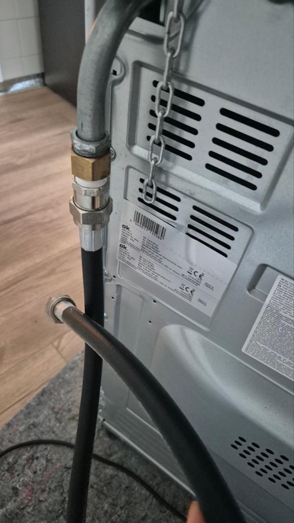 OK. Vrijstaand Gasfornuis met Oven - Zo goed als nieuw, Ophalen, 60 cm of meer, 4 kookzones, Zo goed als nieuw