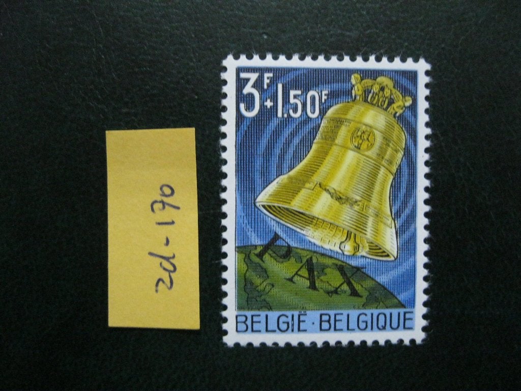 belgie - vredes bel / postfris met plakker 1963 (zd-170), Ophalen of Verzenden, Postfris