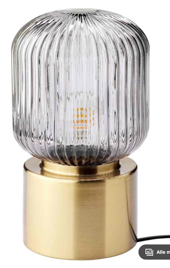 IKEA SOLKLINT (table lamp) tafellamp, Huis en Inrichting, Lampen | Tafellampen, Zo goed als nieuw, Minder dan 50 cm, Glas, Metaal