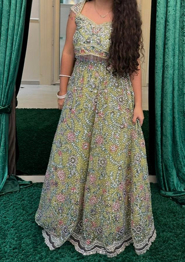 Legenga / indiase jurk Maat M, Kleding | Dames, Gelegenheidskleding, Ophalen of Verzenden, Zo goed als nieuw, Maat 38/40 (M), Overige typen