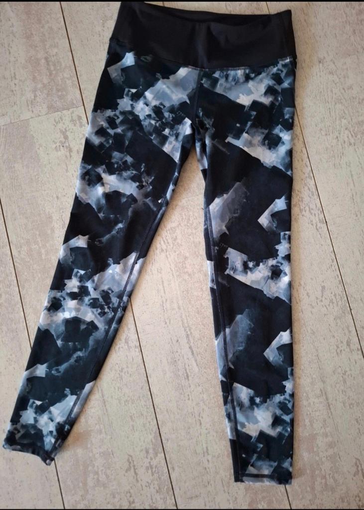 H&M sport legging zwart grijs maat S, Ophalen of Verzenden, Zo goed als nieuw, Zwart, Fitness of Aerobics