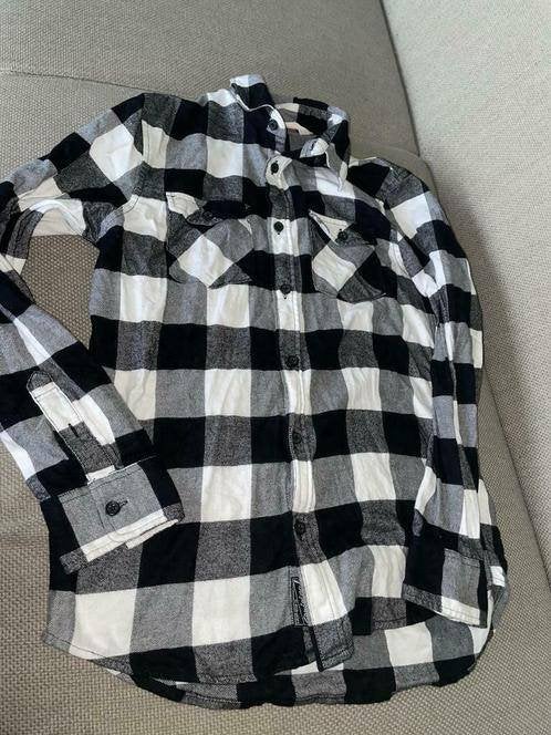 H&m 158 blouse overhemd zwart wit houthakkersblouse, Kinderen en Baby's, Verzenden, Zo goed als nieuw, Jongen, Overhemd of Blouse