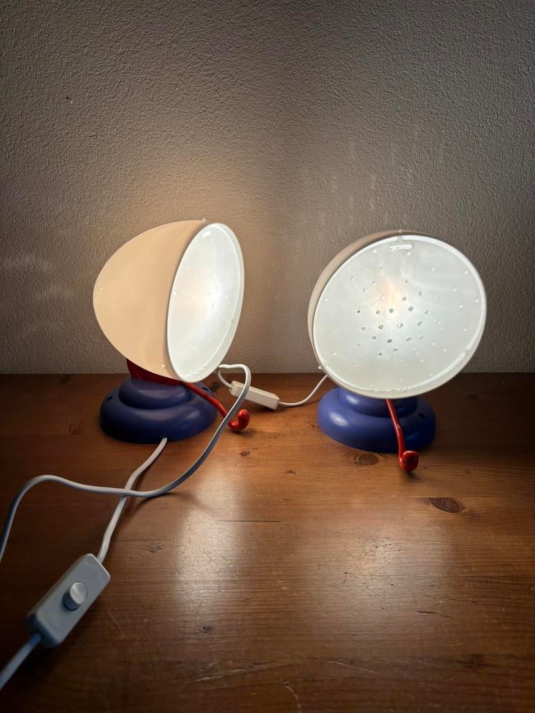 Vintage Ikea Smyg tafellampen- wandlampen in Memphis style, Ophalen of Verzenden, Gebruikt