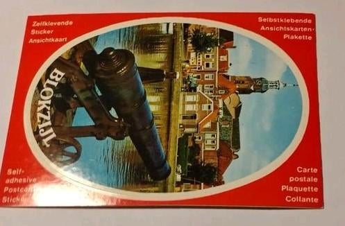Blokzijl Zelfklevende Sticker Ansichtkaart, Ophalen of Verzenden