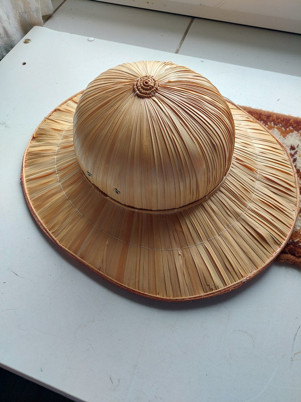 Traditionele Aziatische Strohoed - Conische Hoed, Ophalen, Hoed, One size fits all, Onbekend