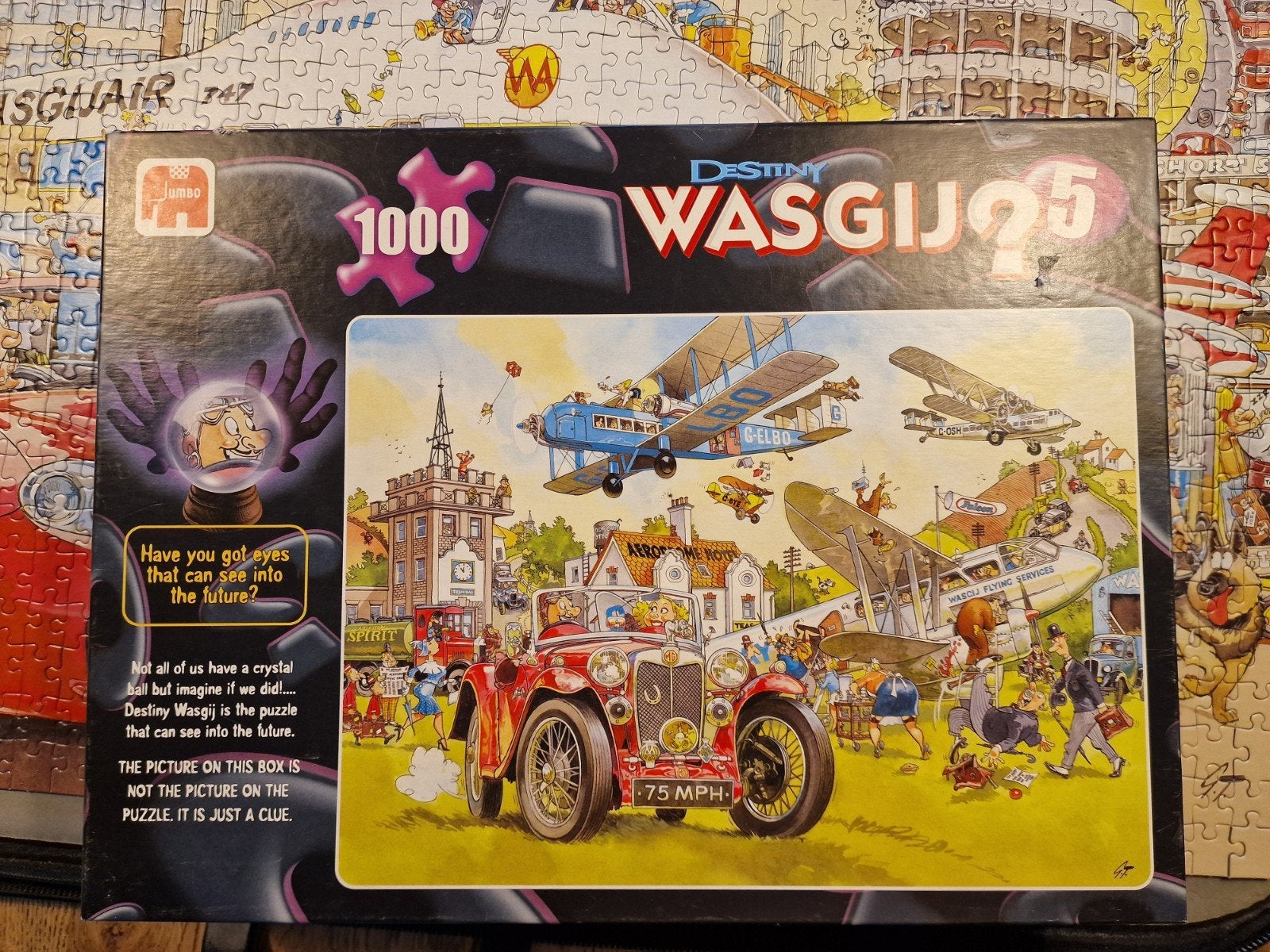 Wasgij Destiny 5: Terug naar de Toekomst 1000 stukjes, Ophalen of Verzenden, 500 t/m 1500 stukjes, Gebruikt