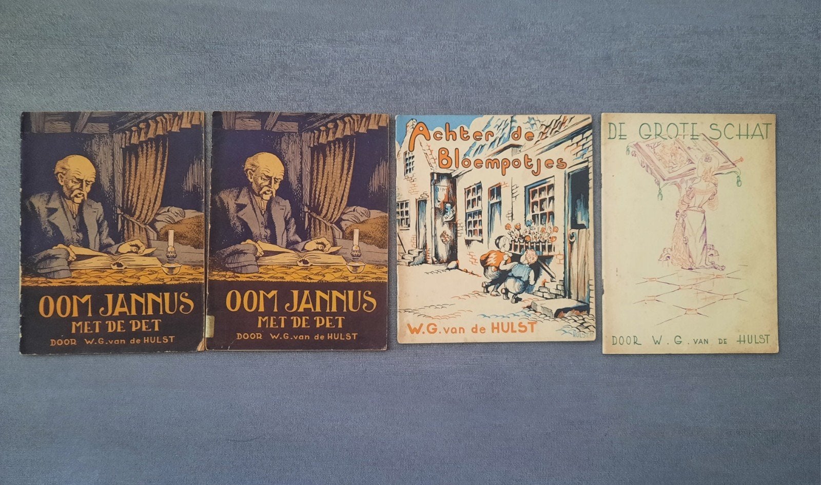 4 vintage boekjes van W.G. van de Hulst (jaren '30), Ophalen of Verzenden, Gelezen, W.G. van de Hulst