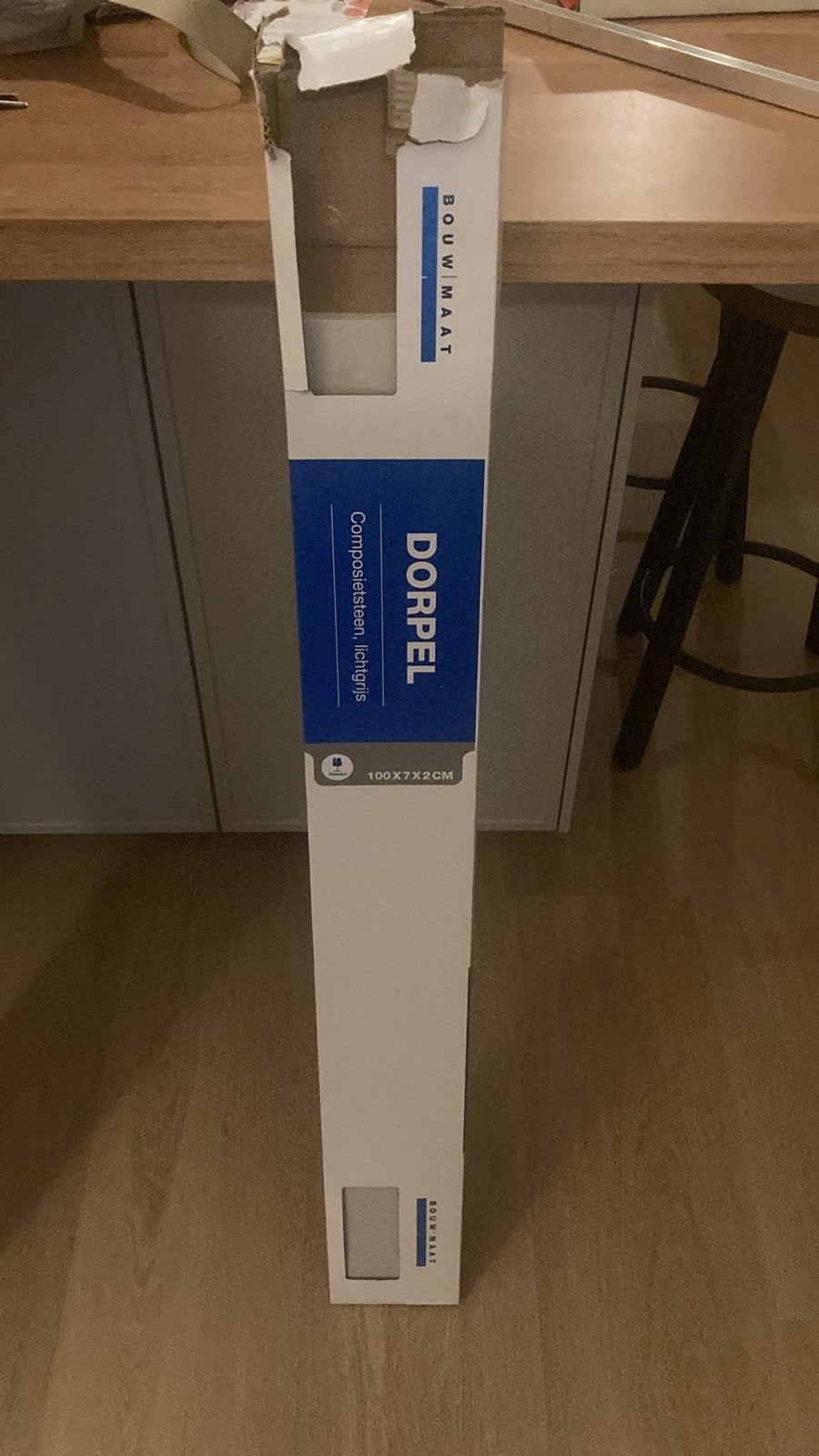 Bouwmaat dorpel composietsteen lichtgrijs 100x7x2cm, Doe-het-zelf en Verbouw, 100 tot 120 cm, Overige typen, Minder dan 200 cm