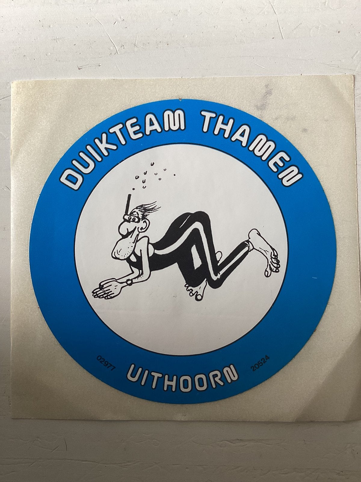 Sticker Duikteam Thamen in Uithoorn, Verzamelen, Verzenden, Zo goed als nieuw
