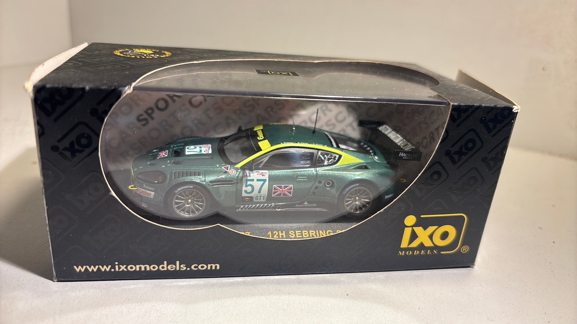 Aston martin dbr9 #57 12h serbring 2005 ixo 1.43, Overige merken, Auto, Ophalen of Verzenden, A