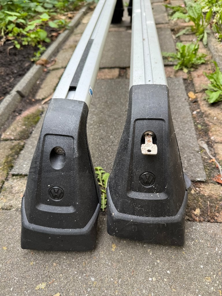 Originele VW Polo dakdragers, Auto diversen, Dakdragers, Ophalen, Zo goed als nieuw