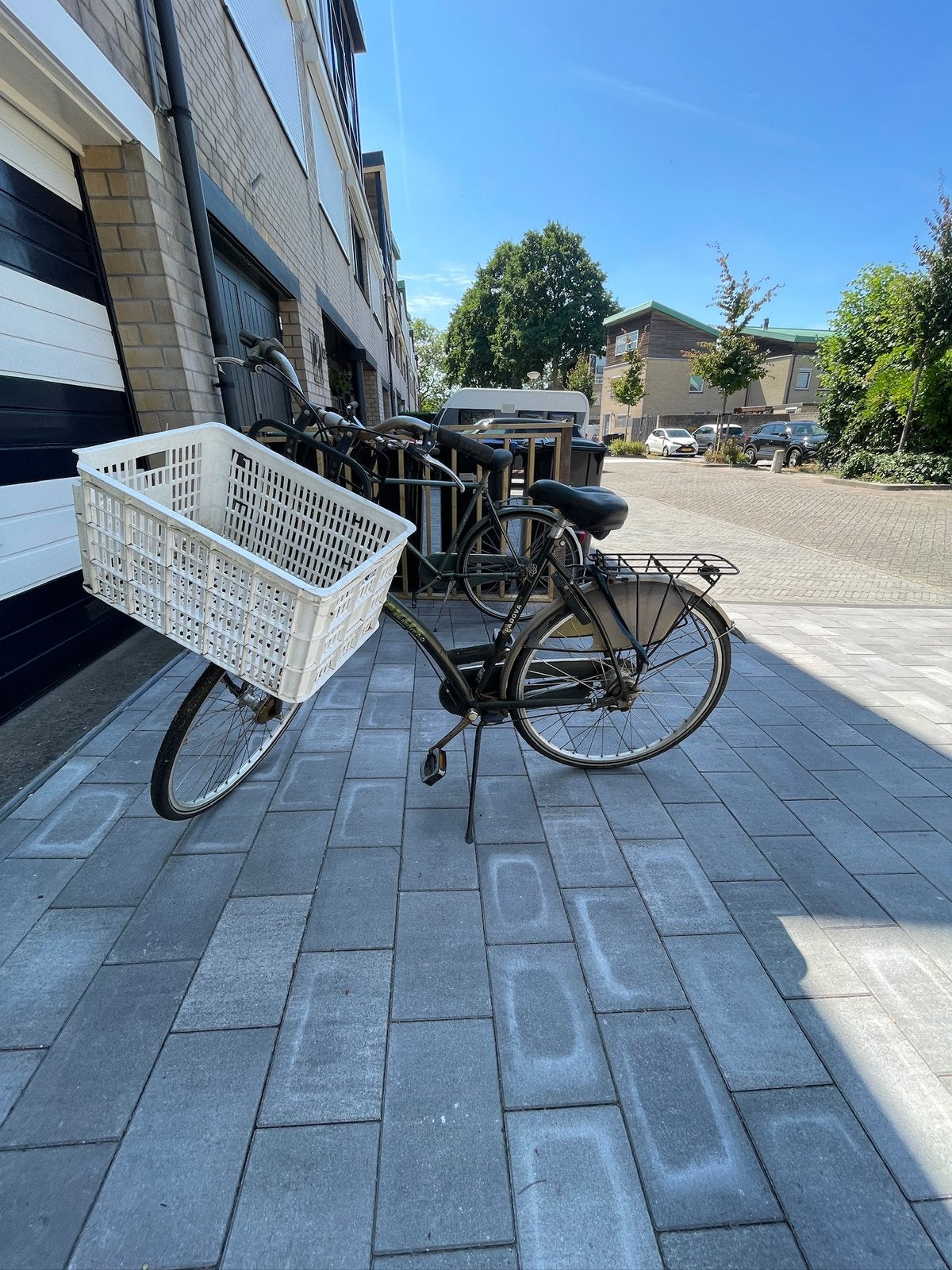 Batavus Padova damesfiets incl. krat, Fietsen en Brommers, Fietsen | Dames | Damesfietsen, Ophalen, Gebruikt, Batavus