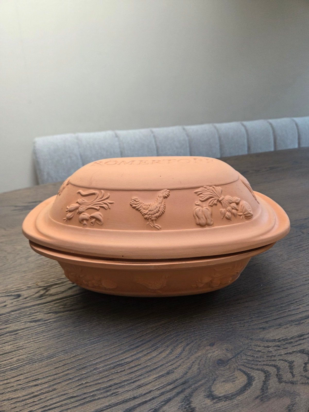 Römertopf Kleipot - Ovenschaal voor Gezond Koken, Huis en Inrichting, Ophalen of Verzenden, Steen/keramiek, Overige typen, Gebruikt