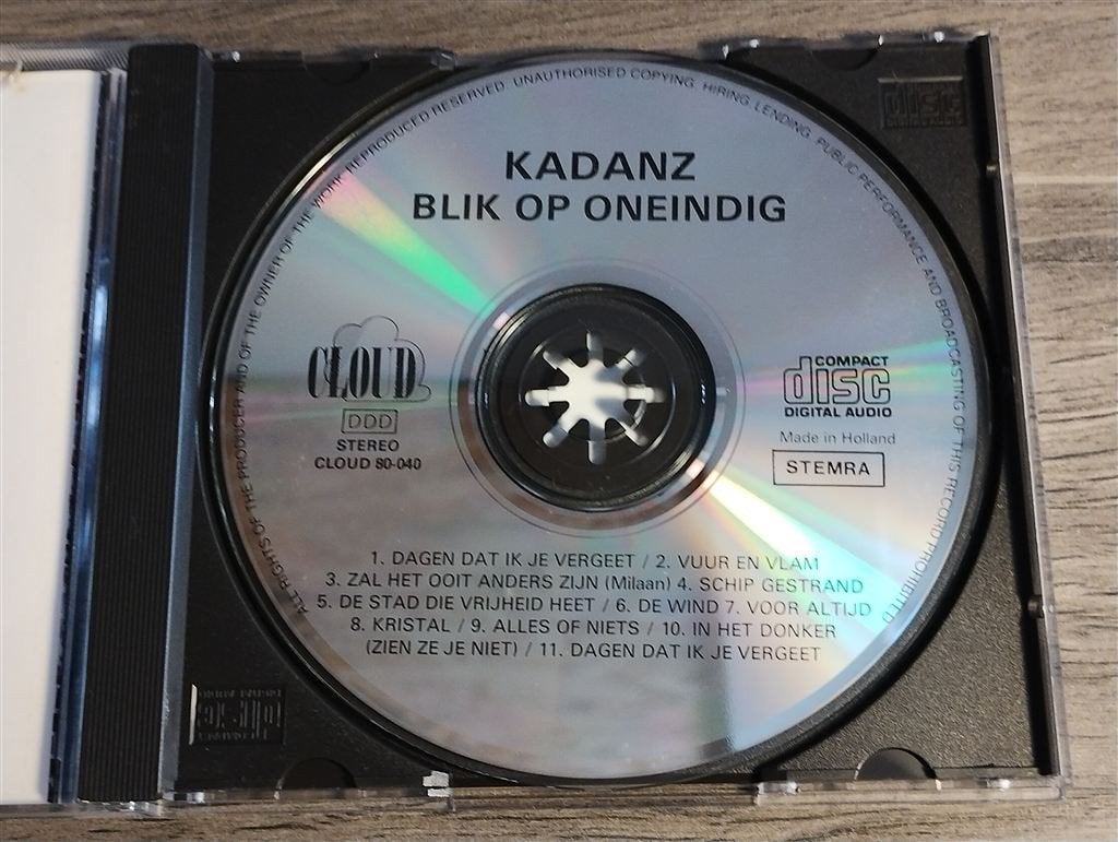 Kadanz ‎– Blik Op Oneindig, Ophalen of Verzenden, Zo goed als nieuw, Levenslied of Smartlap