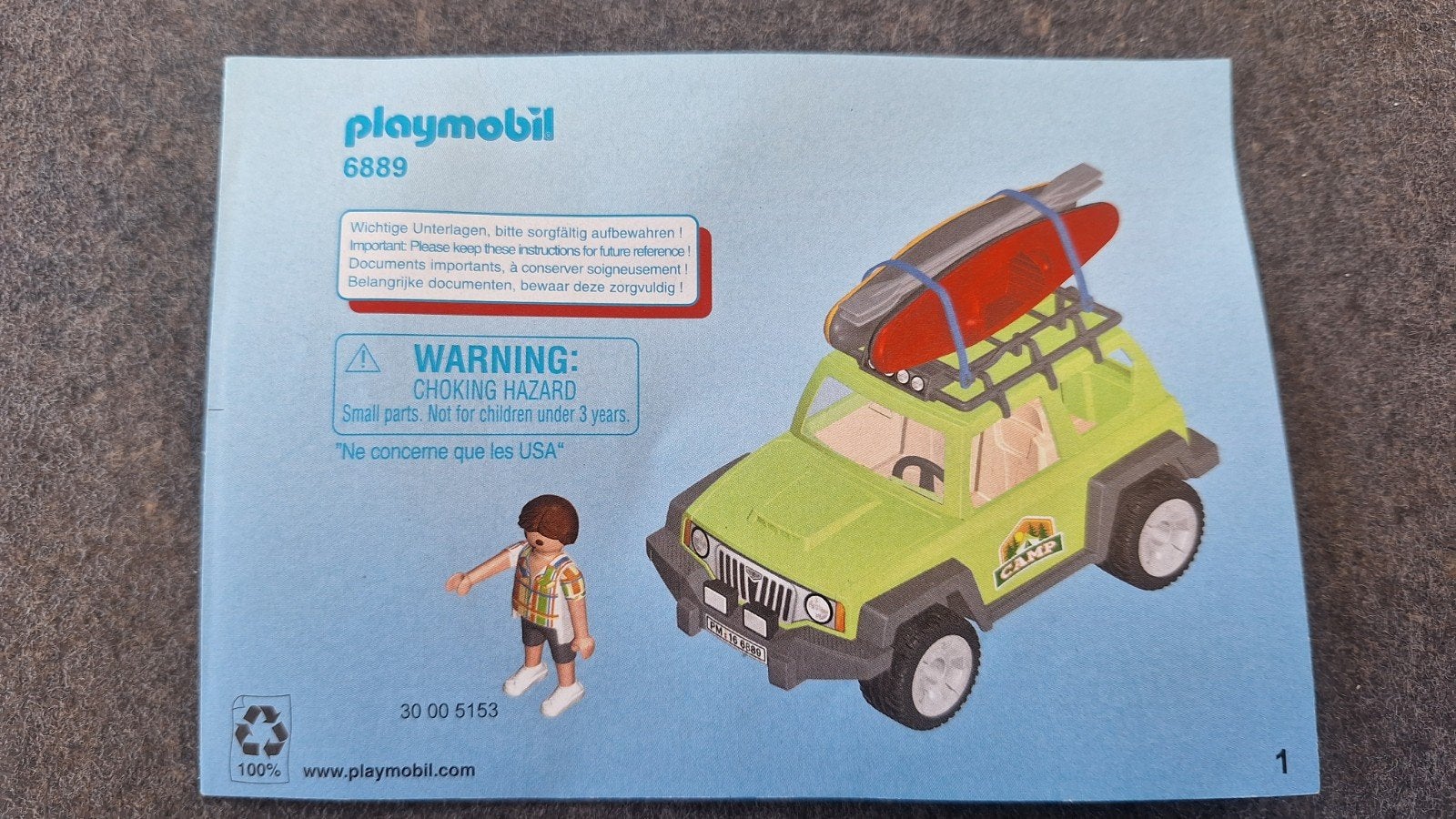 Foto 7 van Playmobil set: Jungle Jeep, Jeep met Surfer, Buggy €15