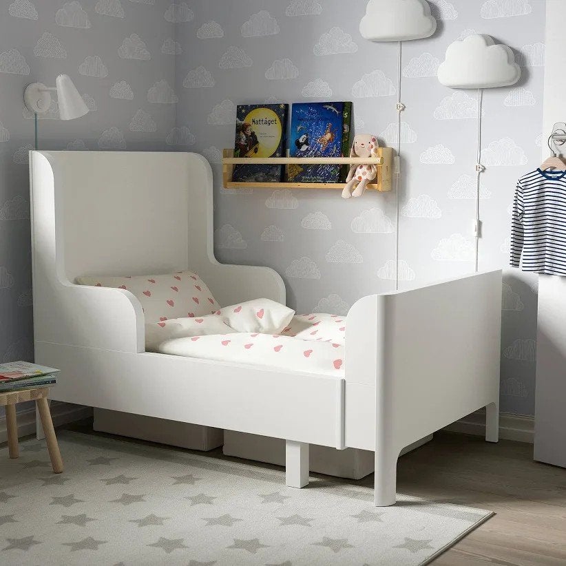 ⭐️️ Meegroeibed Busunge IKEA, Kinderen en Baby's, Ophalen, 180 cm of meer, Lattenbodem