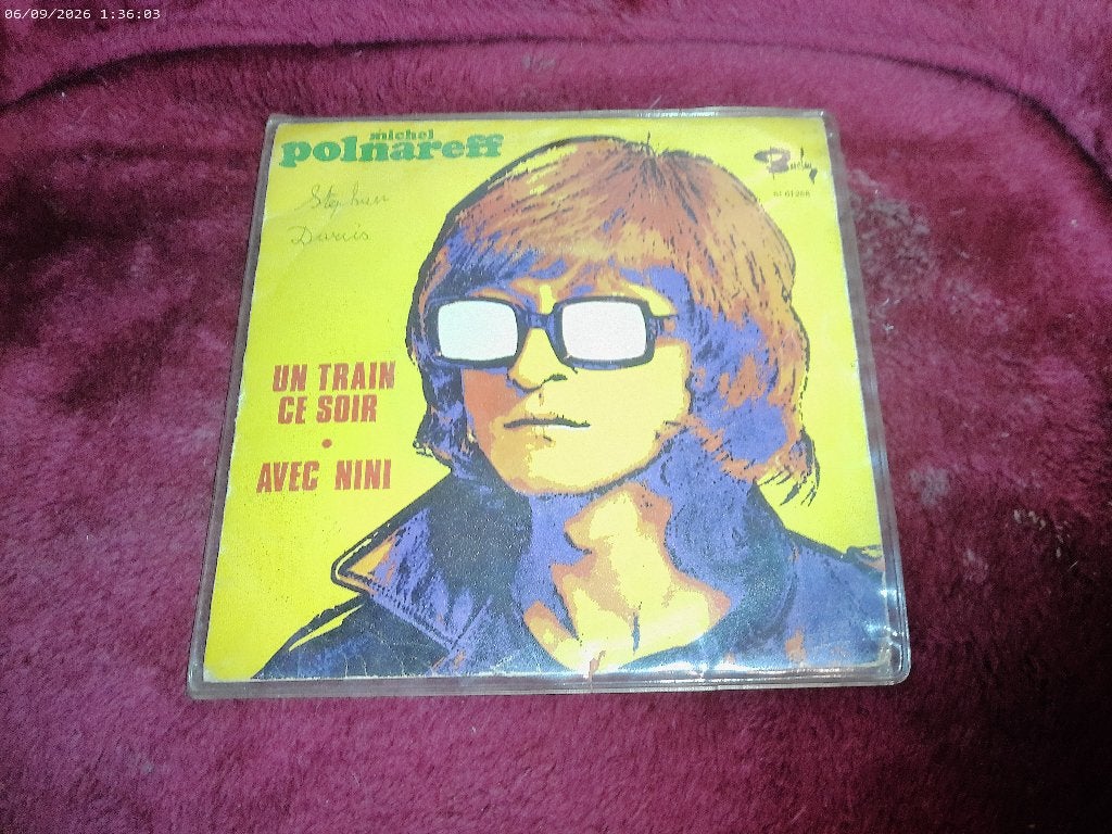 Michel Polnareff - Un train ce soir / Avec mini, Gebruikt, Fotohoes, 7 inch, Ophalen of Verzenden