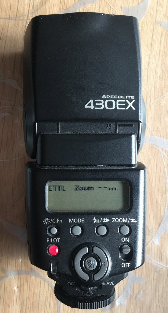 Canon Speedlite 430EX, Audio, Tv en Foto, Fotografie | Flitsers, Ophalen of Verzenden, Zo goed als nieuw, Canon, Kantelbaar