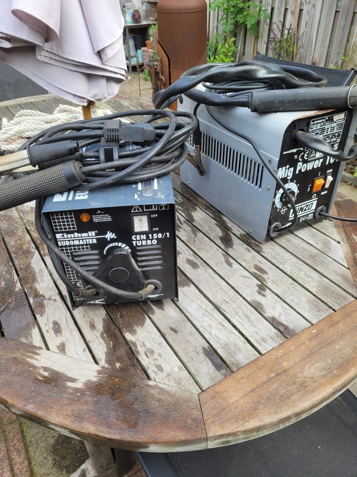 2 werkende lasapparaten: Einhell Euromaster & Kinzo Mig Po, Ophalen of Verzenden, Gebruikt, Overige typen