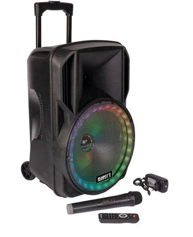 BOOST Bluetooth (Karaoke) Speaker + 2 Draadloze Microfoons, Ophalen, Zo goed als nieuw, Overige typen, Overige merken
