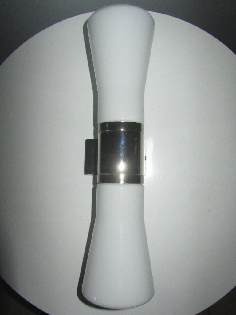 Vintage diabolo wandlamp, Huis en Inrichting, Lampen | Wandlampen, Ophalen of Verzenden, Glas