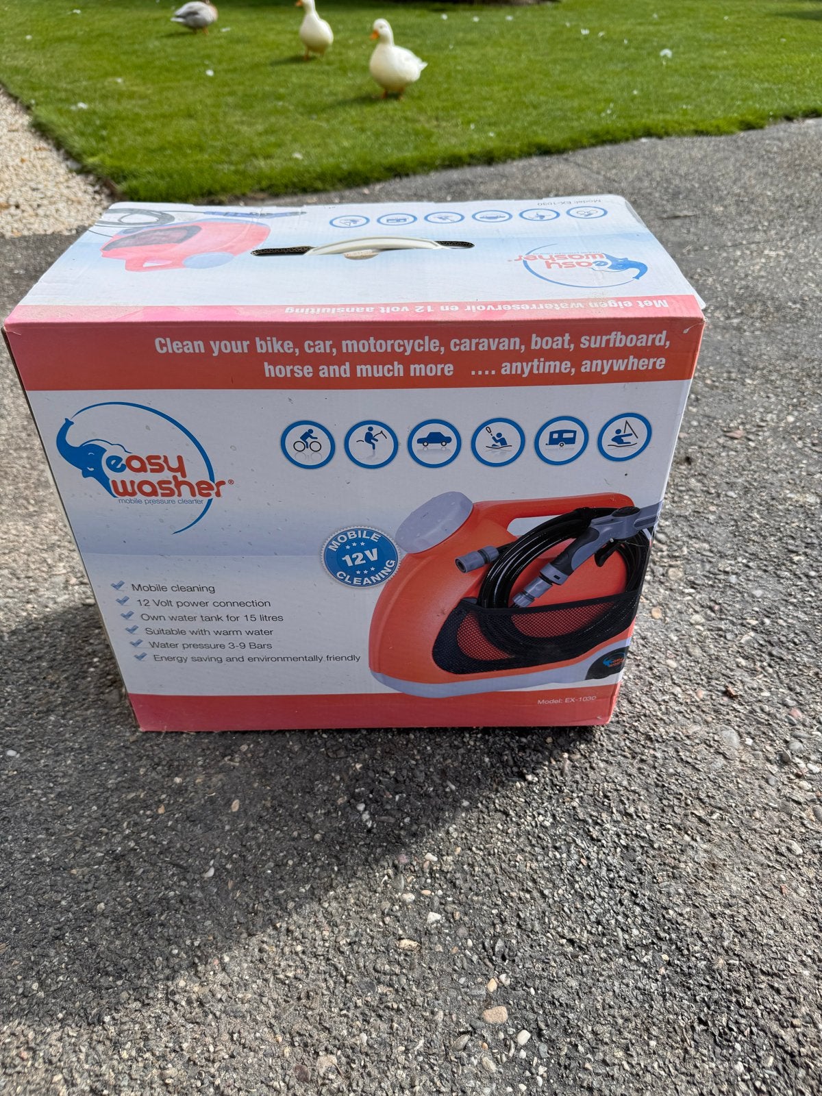 Easy Washer Mobiele Hogedrukreiniger 12V - EX-1030, Verzenden, Nieuw