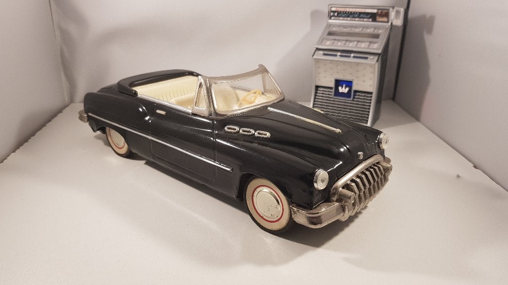 Buick Open Convertible 1950 Zwart - Nieuwstaat in Doos, Ophalen of Verzenden, Zo goed als nieuw, Auto, Overige merken