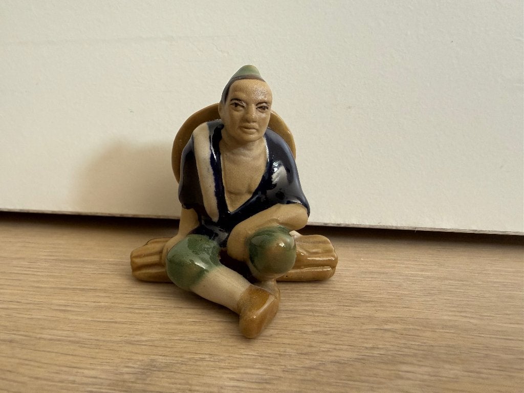 Shiwan mudman houtsnijwerk, Verzamelen, Beelden en Beeldjes, Ophalen of Verzenden, Zo goed als nieuw, Mens