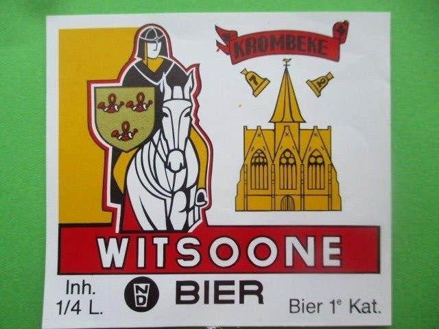 bieretiket Belgie 23-6 (N25) facon, Verzamelen, Ophalen of Verzenden, Gebruikt, Overige typen, Overige merken