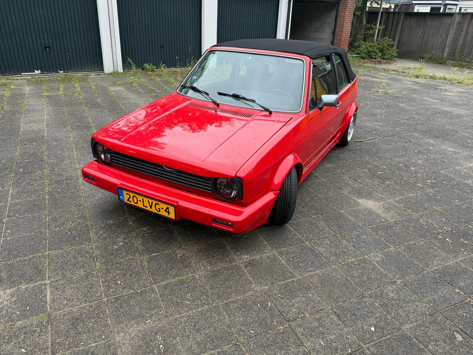 VW Golf MK1 1988 Cabrio Verlaagd & Verbreed Geen Roest!, Voorwielaandrijving, Stof, Euro 6, Cabriolet
