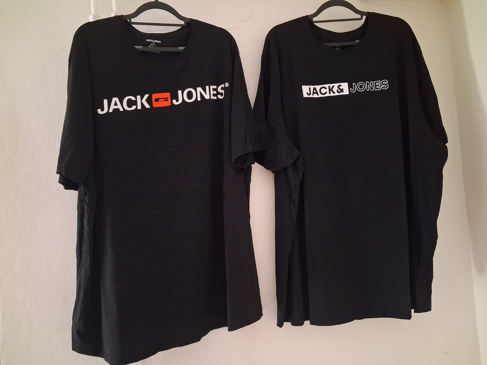 2 JACK & JONES T-SHIRTS ZWART MAAT 6XL (NIEUW!!), Kleding | Heren, Grote Maten, Ophalen, Zwart, Shirt, Zo goed als nieuw