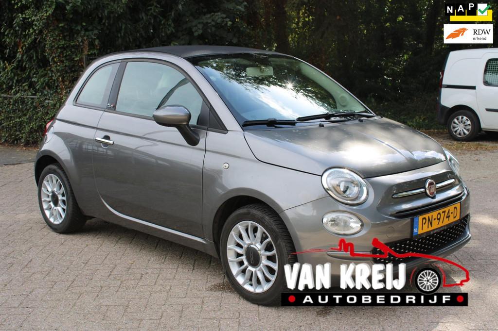 Fiat 500 C 1.0 CABRIO, Airco, Cruise, Android, 72298KM+Nap, Voorwielaandrijving, Stof, Gebruikt, Origineel Nederlands