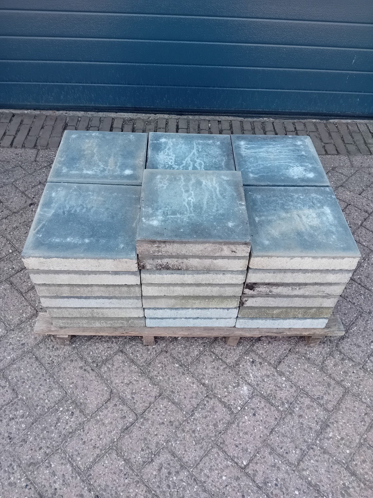 37 Nieuwe Antraciet Terrastegels 30x30x6 cm, Tuin en Terras, Tegels en Klinkers, Ophalen