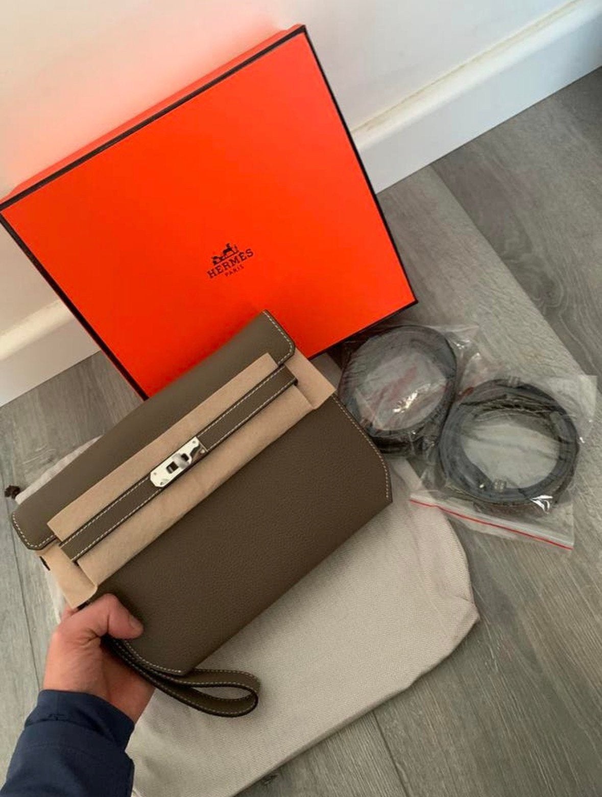 Hermes depeches handtas, Ophalen, Zo goed als nieuw