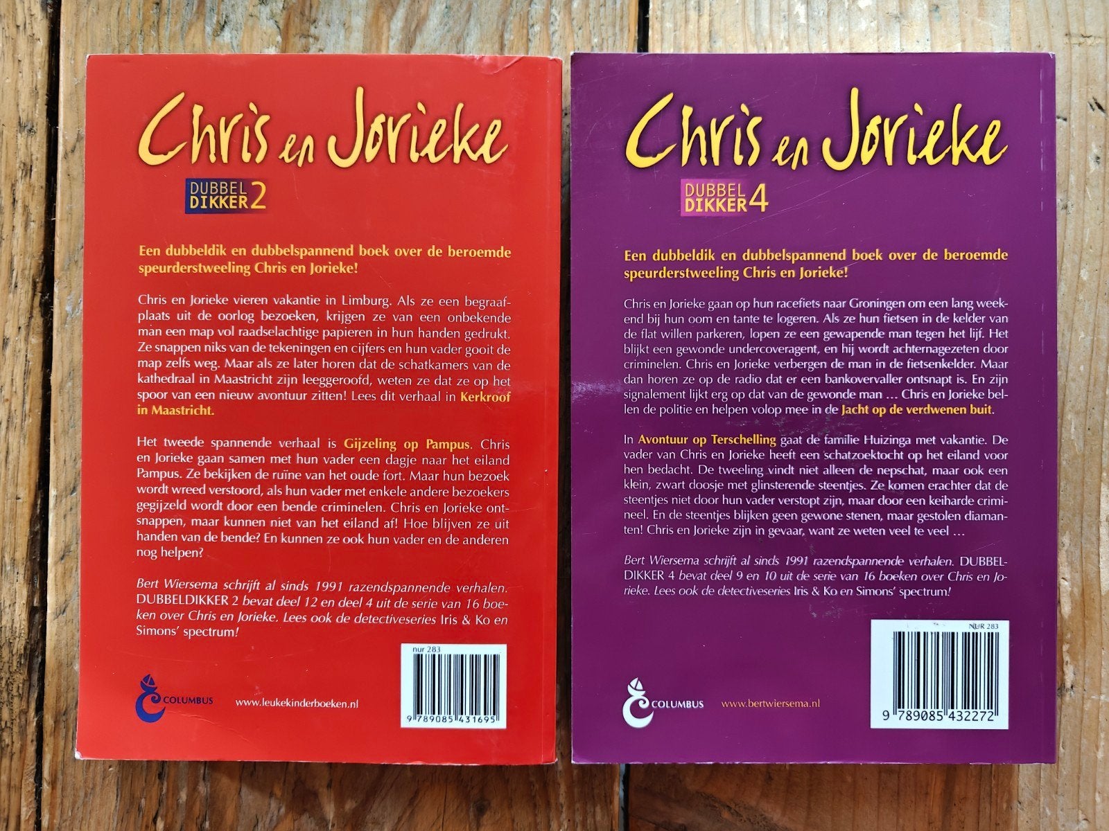 2 Dubbeldikkers van Chris en Jorieke serie., Boeken, Ophalen of Verzenden, Zo goed als nieuw