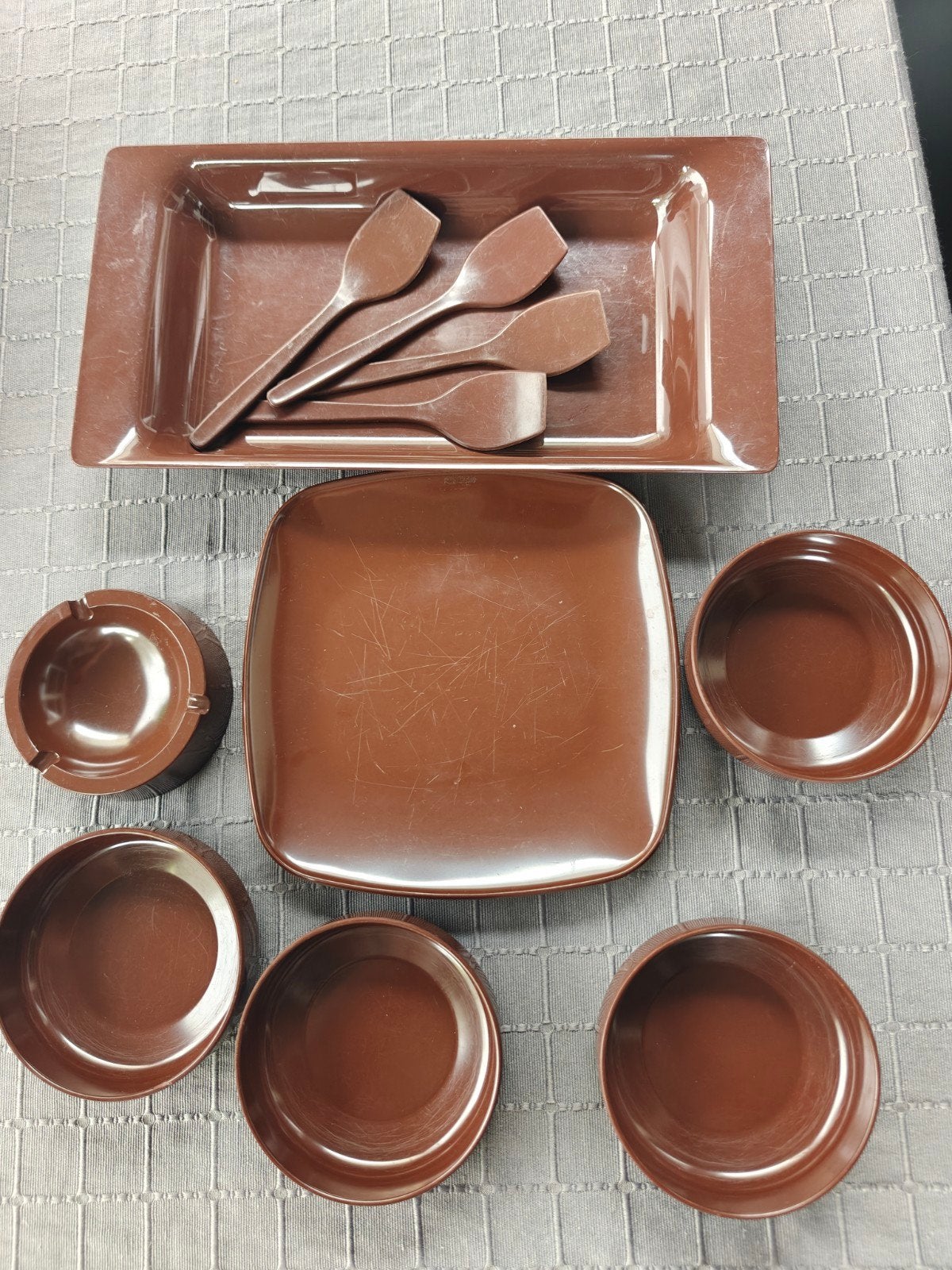 Vintage Mepal Rosti servies set - Design Copenhagen, Kunststof, Gebruikt, Mepal, Vintage
